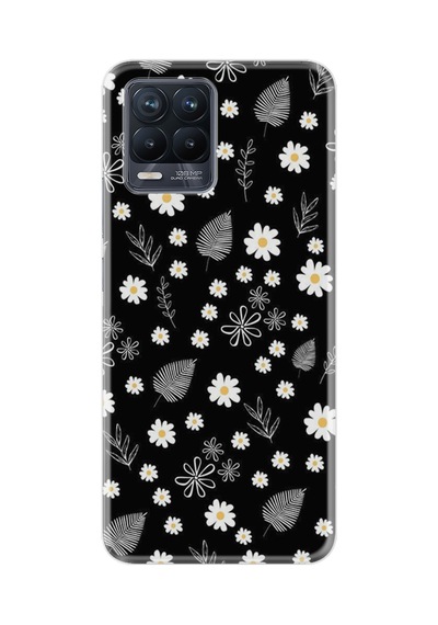 Realme 8 - 8 Pro Kılıf Boutique Baskılı Resimli Papatyalar Ve Yaprak Pcode -078