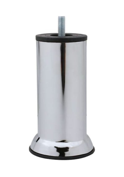 Metal Ayak Vidalı Pasolu Mobilya Yatak Koltuk Baza Ayağı Metal 4 Adet 10cm Krom 10mm Vidalı Krom