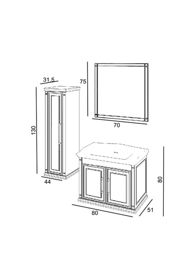 Denko Albatros 80 Cm Mdf Gri Banyo Dolabı Takımı + Boy Dolabı Gri Denko Albatros 80 Cm Mdf Gri Banyo Dolabı Takımı + Boy Dolabı Gri