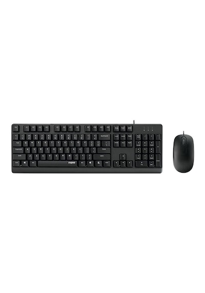 Rapoo X130pro 13386 Kablolu Usb Tr Klavye Mouse Set Siyah Optik