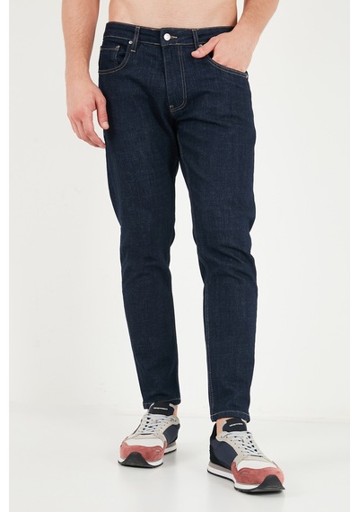 Buratti Pamuklu Normal Bel Boru Paça Jeans Erkek Kot Pantolon 5901f10mılano Lacivert