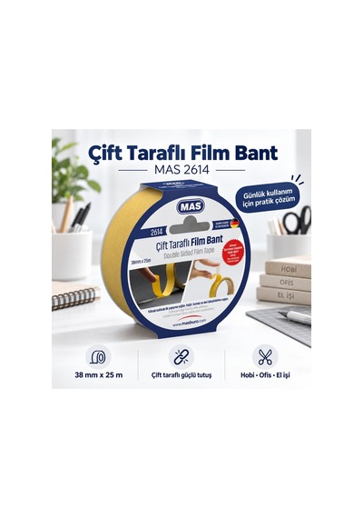 2614 Çift Taraflı Film Bant 38 Mm X 25 M 1 Adet