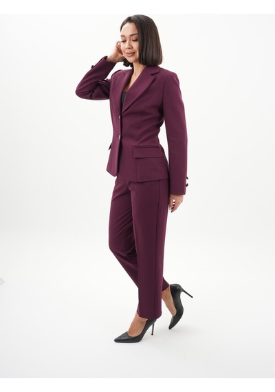 Velnara Moda Mürdüm Modern Klasik Kadın Takım Elbise - Düğme Detaylı Ceket & Dar Paça Pantolon Mürdüm - 942454823 Mürdüm Velnara Moda Mürdüm Modern Klasik Kadın Takım Elbise - Düğme Detaylı Ceket & Dar Paça Pantolon Mürdüm - 942454823 Mürdüm