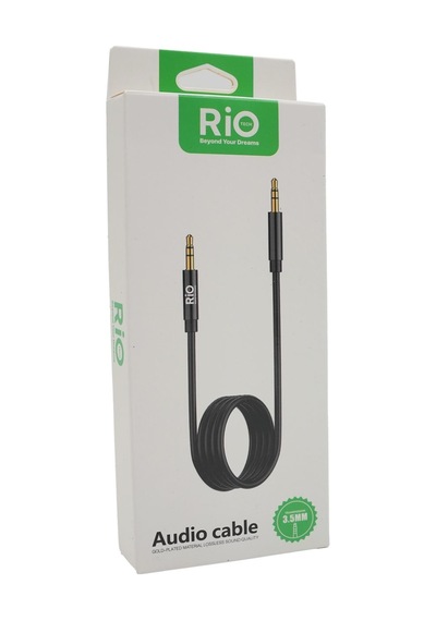 Rio Tech 3.5mm Audio Kablosu Siyah