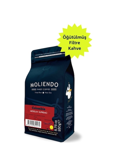 Moliendo Colombia Medellin Supremo Yöresel Kahve 250 G