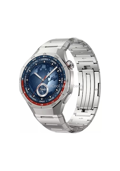 Huawei Watch Gt 6/5/4/3/2 Pro 46mm 22mm Kordon Metal Titanyum Saate 1e-1 Uyum+kısıltma Apratı