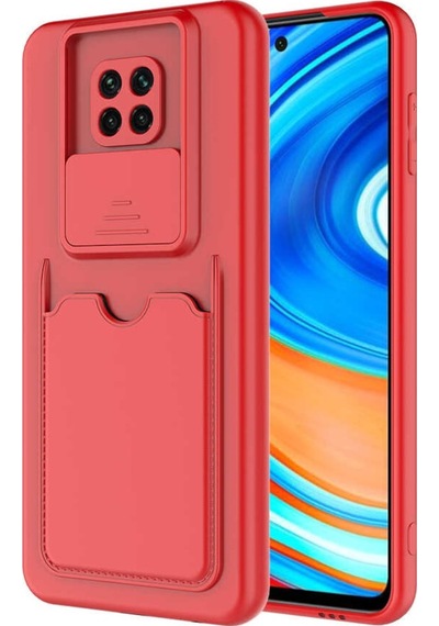 Xiaomi Redmi Note 9 Pro Kılıf Zore Kartix Kartlık Bölmeli Kılıf