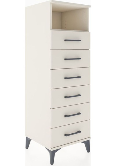 Hyperion Dolap Tek Raflı 6 Çekmeceli 44x44x134 Aytaşı-aytaşı Aytaşı