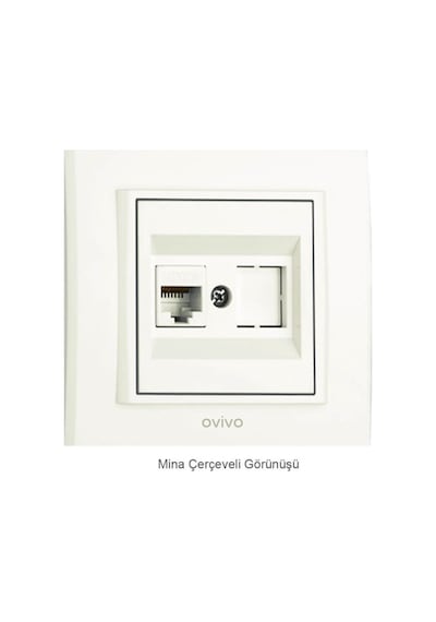 Ovivo Mina Beyaz Data Prizi Çerçeveli