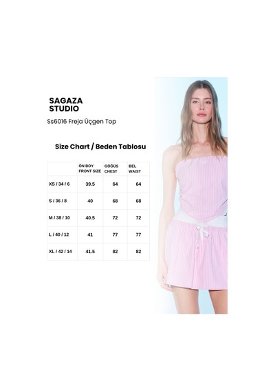 Sagaza Studio Ss6016 Üçgen Büstiyer Pembe