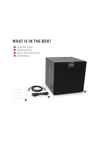 Vulkkano Sub10 Aktif Subwoofer Siyah