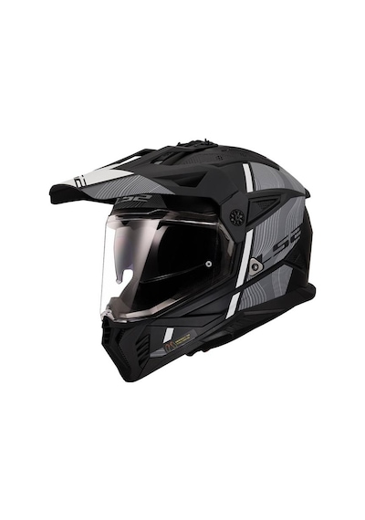 Ls2 Pioneer 2 Hill Kapalı Kask Mat Beyaz - Siyah