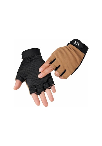 5.11 Tactical Taktik Eldiven Yarım Parmak Dağcı Avcı Sporcu Bej M