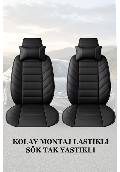 Suzuki Vitara 1991 Uyumlu Siyah Renk Premium Lüks 2 Adet Minder Ve Yastık