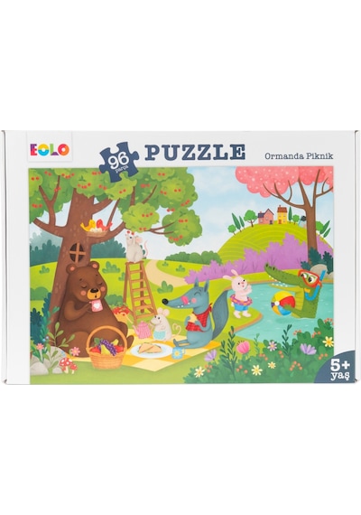 96 Parça Yer Puzzle – Ormanda Piknik
