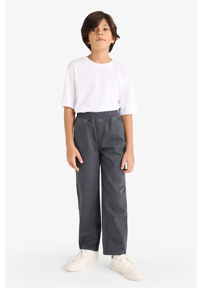 Defacto Erkek Çocuk Beli Lastikli Gabardin Pantolon G3642a825auar104 Antrasit