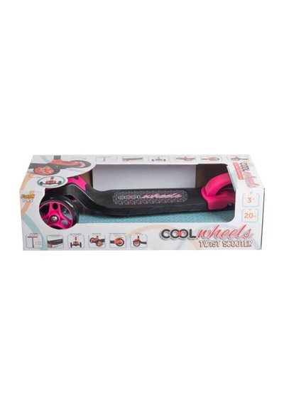 Cool Wheels 3 Tekerlekli Twist Scooter Pembe