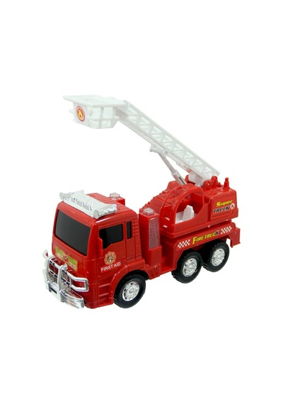 Fire Truck Sesli Ve Işıklı Çarp Dön Pilli İtfaiye