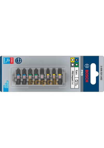 Bosch Pro Impact 25 Mm Yıldız Ve Torx Bits Uç Seti 8'li 2608521u62