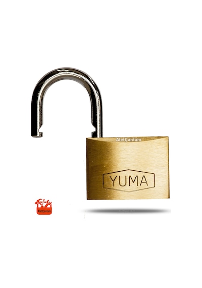 Yuma Pirinç Sarı Asma Kilit Master Sistem ortak Anahtarlı 40Mm