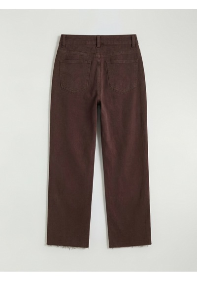 Lcw Modest Kahverengi Straight Fit Kadın Jean Pantolon