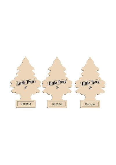 Little Trees 3'Lü Set Coconut - H. Cevizi Oto Kokusu Beyaz
