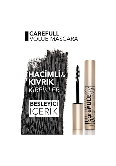 Flormar Carefull Volume Besleyici Etkili Yoğun Hacim Veren Maskara Siyah