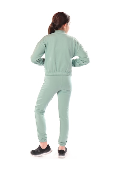 Toontoy Kids Toontoy Kız Çocuk 2'li Takım Baskılı Dik Yaka Fermuarlı Sweatshirt & Beli Paçası Lastikli Jogger Eşofman Altı - 2 İplik Yeşil Toontoy Kids Toontoy Kız Çocuk 2'li Takım Baskılı Dik Yaka Fermuarlı Sweatshirt & Beli Paçası Lastikli Jogger Eşofman Altı - 2 İplik Yeşil