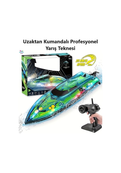 Uzaktan Kumandalı Profesyonel Sürat Teknesi Yarış Tekne 25 Km/h H155
