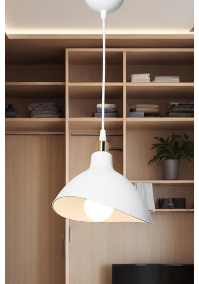Ag Lightdesign Beyaz Sarkıt Avize Yatak Odası Salon Mutfak Koridor Lamba 22 Agnm44 Diğer