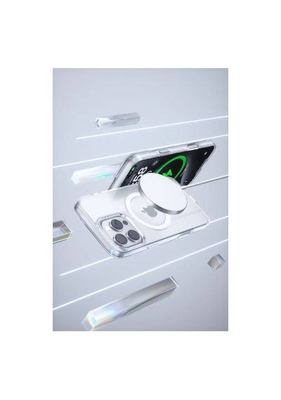 Joko Apple İphone 16 Pro Max Gleam Pc Sert Magsafe Kılıf - Şeffaf 0.2M-Çok Renkli