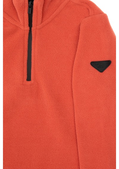 U.S. Polo Assn. Erkek Çocuk Gül Kurusu Fermuarlı Yaka Sweatshirt 50313841-VR026