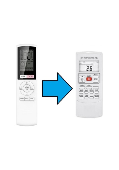 Aux İle Uyumlu Model Ykr-c101e Klima Kumandası