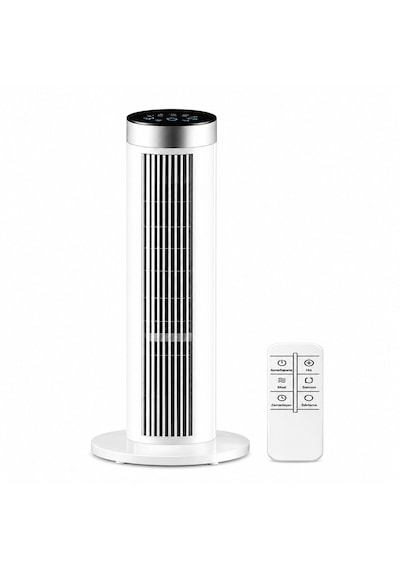 Amazon Başlık 39 İnç Kule Tipi Vantilatör, Uzaktan Kumandalı, 45w Güçlü Motor, 3 Hız Kademesi, 3 Modlu, Led Dokunmatik Ekran, Salınımlı, Sessiz Çalışma, 7.5 Saat Zamanlayıcı, Beyaz