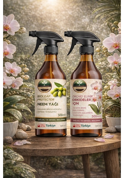Orkide Bitki Besini Ve Neem Yağı İkili Bakım Seti 2 L - 1 L - 1 L - 500 ML