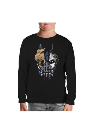 Lord Tshirt Joker Triology Siyah Çocuk Sweatshirt Siyah
