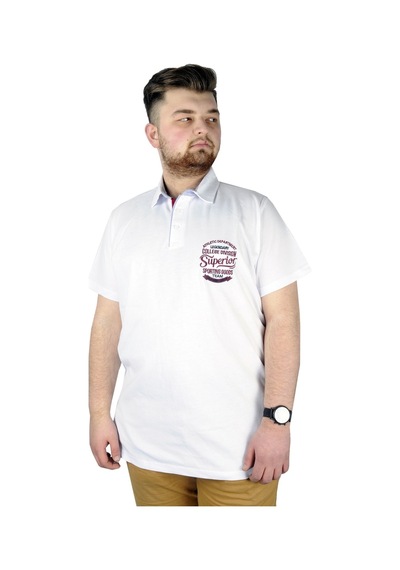Mode Xl Erkek T Shirt Polo Legendary Team 22314 Beyaz 001