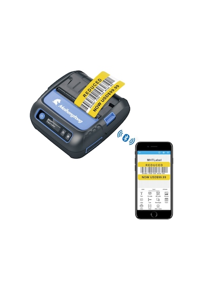 Kablosuz Bluetooth Barkod & Makbuz Termal Yazıcı 80 mm
