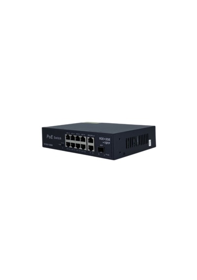 Longline 8 Port Gigabit PoE Switch | 2 Uplink Port + 1 SFP