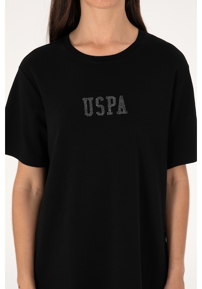 U.S. Polo Assn. Kadın Siyah Bisiklet Yaka Mini Boy Örme Elbise 50306431-VR046 U.S. Polo Assn. Kadın Siyah Bisiklet Yaka Mini Boy Örme Elbise 50306431-VR046