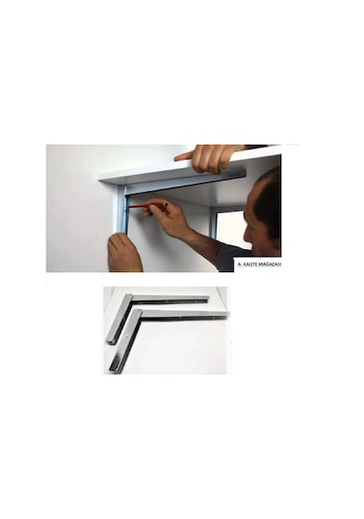 Masa Alti Katlanir Konsol 40Cm - 30Cm Katlanir Raf 2 Adet Masa Ko 40 Cm