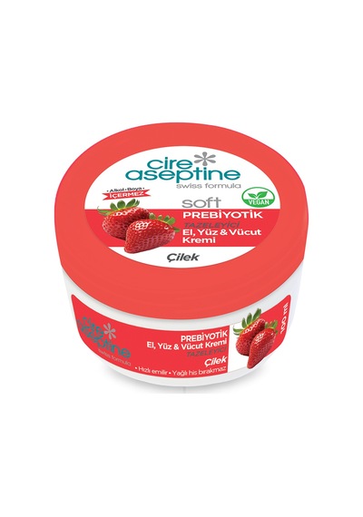 Cire Aseptine Soft Prebiyotik Çilek El Yüz Ve Vücut Kremi 100 Ml