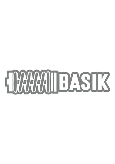 Basık Araba Sticker 17x17 Cm Gri