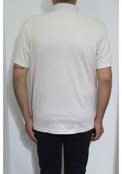 Santa Dmctekstil Erkek Desenli Klasik Kesim Rahat Kalıp Tek Cepli Gömlek Yaka Yakası Düğmeli T-shirt Krem Santa Dmctekstil Erkek Desenli Klasik Kesim Rahat Kalıp Tek Cepli Gömlek Yaka Yakası Düğmeli T-shirt Krem