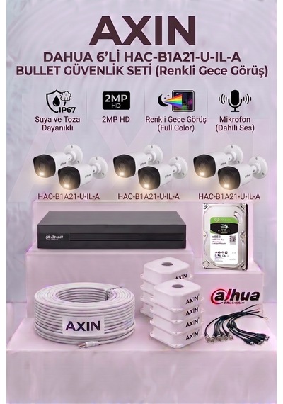 Dahua 6 Kameralı Full Color Gece Görüşlü Güvenlik Kamera Seti - Mikrofonlu Sesli , 500gb Hdd, Yapay Zeka Yüz Tanıma - Gece Renkli Dahua 6 Kameralı Full Color Gece Görüşlü Güvenlik Kamera Seti - Mikrofonlu Sesli , 500gb Hdd, Yapay Zeka Yüz Tanıma - Gece Renkli
