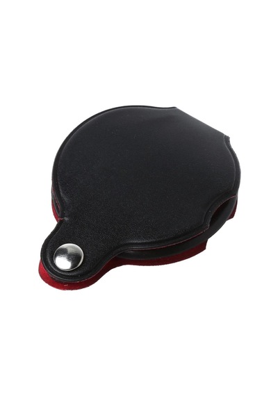 6X Mini Cep Katlanır Büyüteç Deri Kılıflı Cam Lensli 45 Gr Okuma