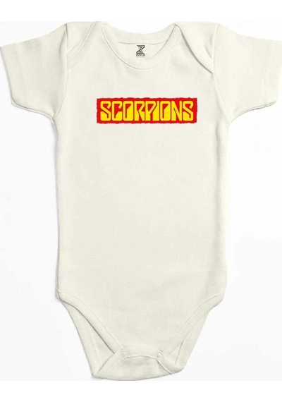 Zepplin Giyim Scorpions Text Color Pembe Bebek Body Zıbın