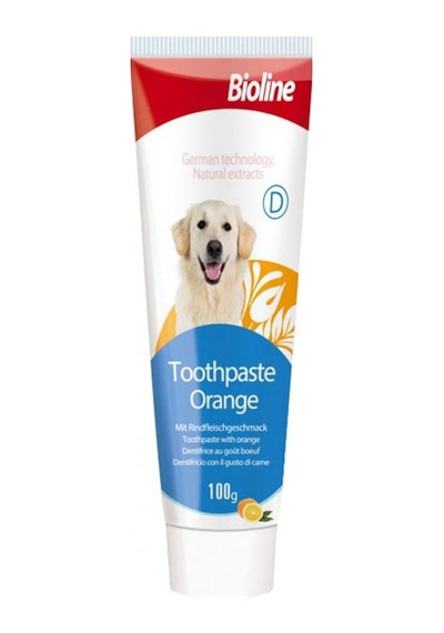 Biolife Bioline Portakal Aromalı Köpek Diş Macunu 100 G