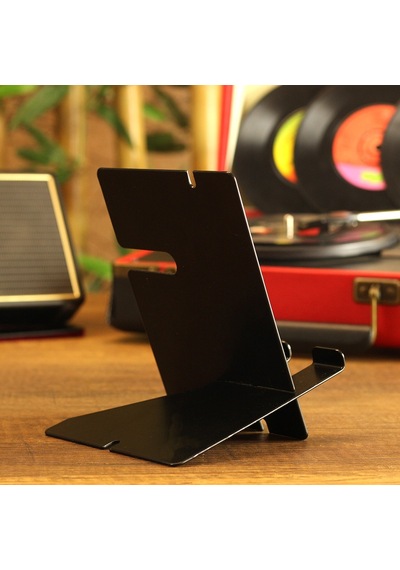 Siyah Metal Telefon Ve Saat Stand Telefon Ve Saat Tutucu