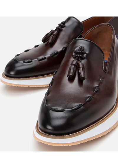 Hotiç Erkek Deri Kahverengi Püskül Detaylı Loafer 02ayh305220a480 Kahve-brown Kahverengi